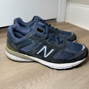 New Balance 990V5 women Navy Suede Mesh Running Shoes Size‎ 8.5 B